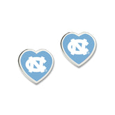 UNC Heart Stud Earrings